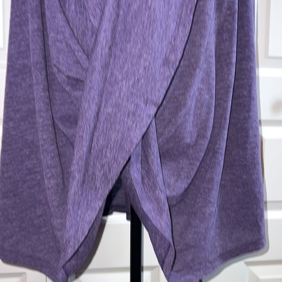 Purple Drape-front pullover Topper - Picture 2 of 4